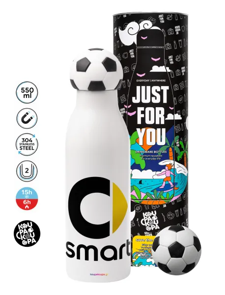 smart — Soccer Metal mug thermos, double wall, 550ml