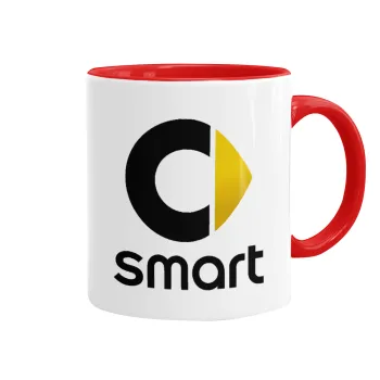smart, Mug colored red, ceramic, 330ml