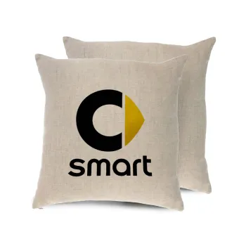 smart, Μαξιλάρι καναπέ ΛΙΝΟ 40x40cm περιέχεται το  γέμισμα