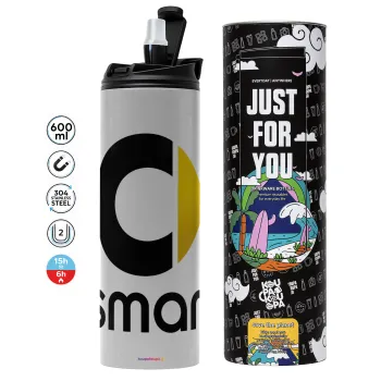 smart, Tumbler stainless steel GREY 600ml