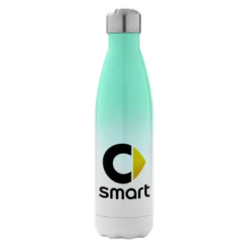 smart, Metal mug thermos Green/White (Stainless steel), double wall, 500ml