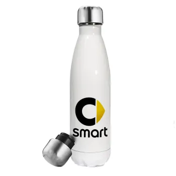 smart, Metal mug thermos White (Stainless steel), double wall, 500ml