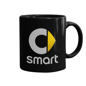 smart, Mug black, ceramic, 330ml