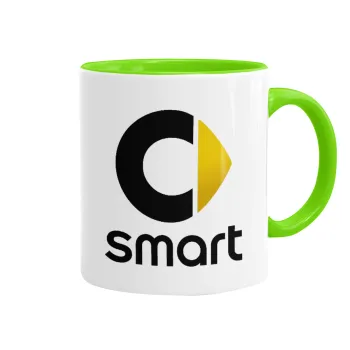 smart, Mug colored light green, ceramic, 330ml