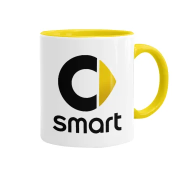 smart, Mug colored yellow, ceramic, 330ml