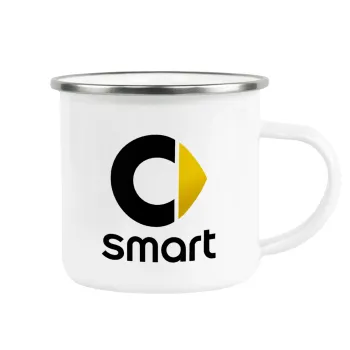 smart, Κούπα Μεταλλική εμαγιέ λευκη 360ml
