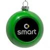 Στολίδι Χριστουγεννιάτικη μπάλα δένδρου Πράσινο 8cm