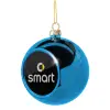 Στολίδι Χριστουγεννιάτικη μπάλα δένδρου Μπλε 8cm