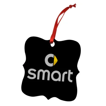 smart, Christmas ornament polygon wooden 7.5cm