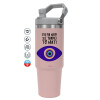 ΡΟΖ χρώματος Θερμός Ανοξείδωτο 890ml (30oz) με χερούλι
