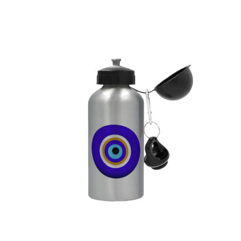 Το μάτι, Metallic water jug, Silver, aluminum 500ml