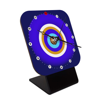 Το μάτι, Επιτραπέζιο ρολόι ξύλινο με δείκτες (10cm)