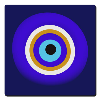 Το μάτι, Τετράγωνο μαγνητάκι ξύλινο 6x6cm