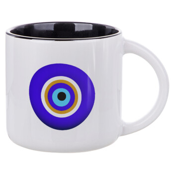 Το μάτι, Κούπα κεραμική 400ml Λευκή/Μαύρη