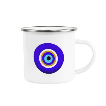 Το μάτι, Metallic enamel cup white 360ml