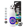 Soccer Metal mug thermos, double wall, 550ml