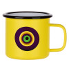 Metallic enamel MATT Yellow cup 360ml