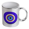 Mug ceramic, silver mirror, 330ml