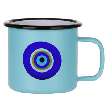 Το μάτι, Κούπα Μεταλλική εμαγιέ ΜΑΤ σιέλ 360ml