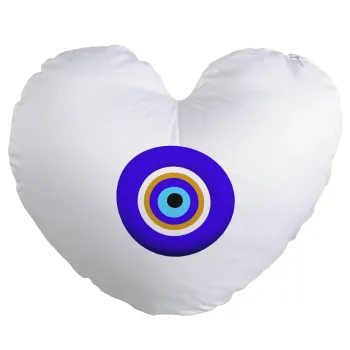 Το μάτι, Μαξιλάρι καναπέ καρδιά 40x40cm περιέχεται το  γέμισμα