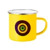 Yellow Enamel Metallic Cup 360ml