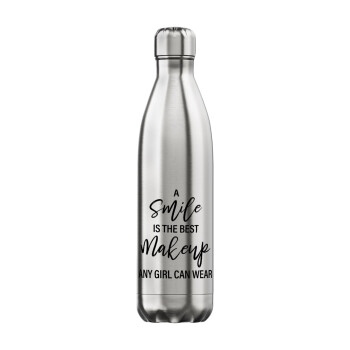 A slime is the best makeup any girl can wear, Inox (Stainless steel) hot metal mug, double wall, 750ml