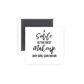 A slime is the best makeup any girl can wear, Μαγνητάκι ψυγείου τετράγωνο διάστασης 5x5cm