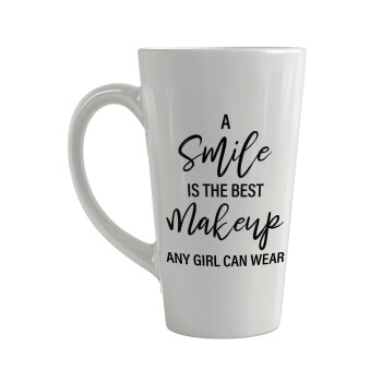 A slime is the best makeup any girl can wear, Κούπα κωνική Latte Μεγάλη, κεραμική, 450ml