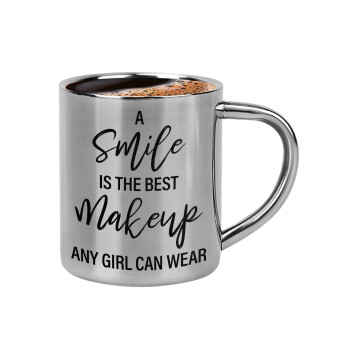 A slime is the best makeup any girl can wear, Κουπάκι μεταλλικό διπλού τοιχώματος για espresso (220ml)