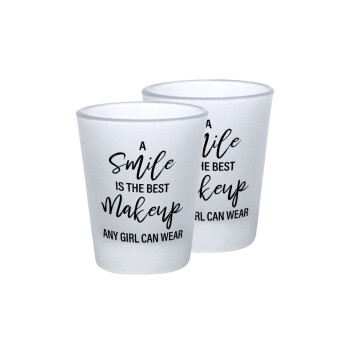 A slime is the best makeup any girl can wear, Σφηνοπότηρα γυάλινα 45ml του πάγου (2 τεμάχια)