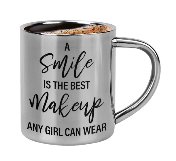 A slime is the best makeup any girl can wear — Κουπάκι μεταλλικό διπλού τοιχώματος για espresso (220ml)