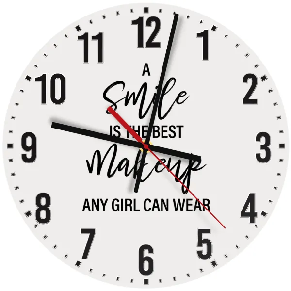 A slime is the best makeup any girl can wear — Wooden wall clock (30cm)