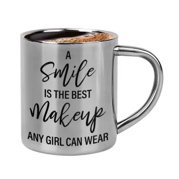 A slime is the best makeup any girl can wear, Κουπάκι μεταλλικό διπλού τοιχώματος για espresso (220ml)