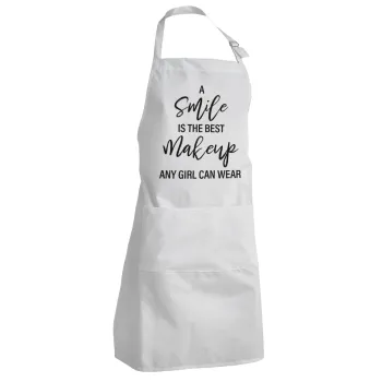 A slime is the best makeup any girl can wear, Adult Chef Apron (with sliders and 2 pockets)