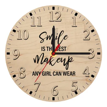A slime is the best makeup any girl can wear, Ρολόι τοίχου ξύλινο plywood (20cm)