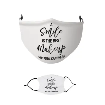 A slime is the best makeup any girl can wear, Μάσκα υφασμάτινη παιδική πολλαπλών στρώσεων με υποδοχή φίλτρου