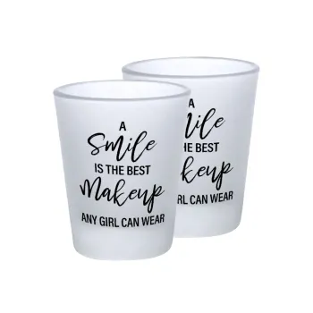 A slime is the best makeup any girl can wear, Σφηνοπότηρα γυάλινα 45ml του πάγου (2 τεμάχια)