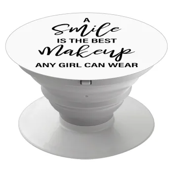 A slime is the best makeup any girl can wear, Phone Holders Stand  White Hand-held Mobile Phone Holder