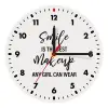 Wooden wall clock (20cm)