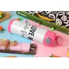 Easter candle, Childrens hot water bottle, stainless steel, with safety straw, PINK (500ml)