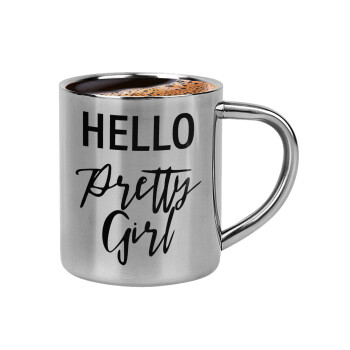 Hello pretty girl, Κουπάκι μεταλλικό διπλού τοιχώματος για espresso (220ml)