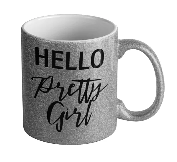 Hello pretty girl — Glitter Ασημένια