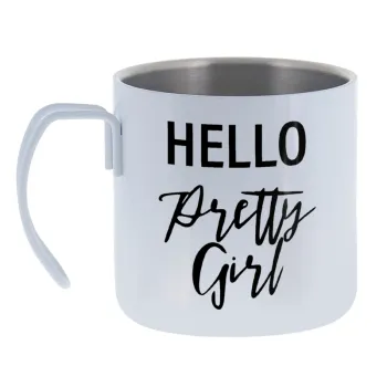 Hello pretty girl — Κούπα Ανοξείδωτη διπλού τοιχώματος 400ml