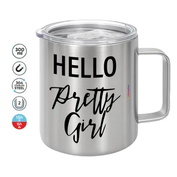 Hello pretty girl, Mug Stainless steel double wall 300ml