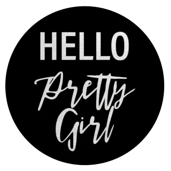 Hello pretty girl, Επιφάνεια κοπής γυάλινη στρογγυλή (30cm)