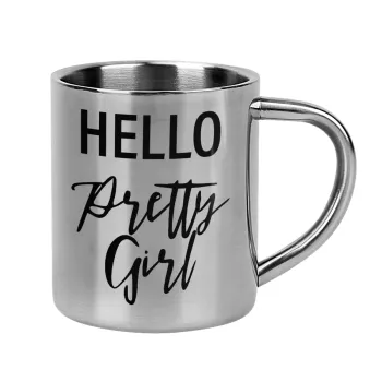 Hello pretty girl, Mug Stainless steel double wall 300ml