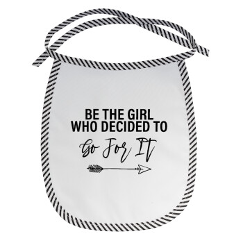 Be the girl who decided to, Σαλιάρα μωρού αλέκιαστη με κορδόνι Μαύρη