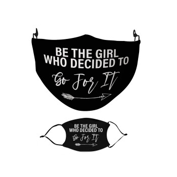 Be the girl who decided to, Μάσκα υφασμάτινη Ενηλίκων πολλαπλών στρώσεων με υποδοχή φίλτρου
