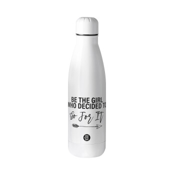 Be the girl who decided to, Μεταλλικό παγούρι Stainless steel, 700ml