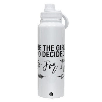 Be the girl who decided to, Θερμός 1L Ανοξείδωτο με Βάση Κινητού & Διπλά Τοιχώματα